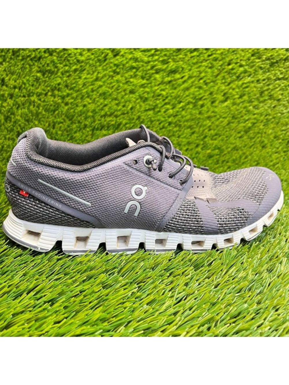 On Cloud 5 Womens Size 6.5 Purple White Athletic Running Walking Shoes Sneakers